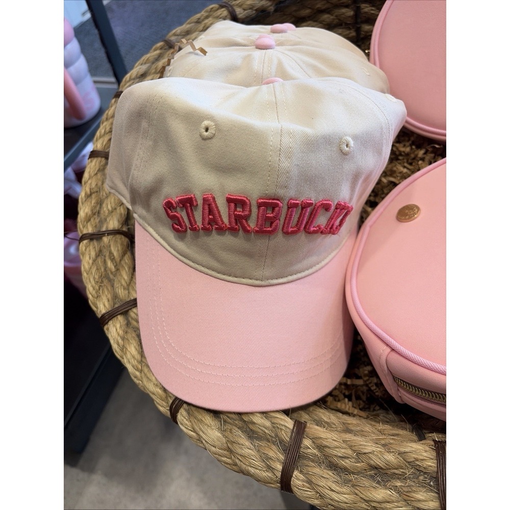 Starbucks Pink Drink Baseball Hat Cap Pink Cream Limited Series Summer 2026 NWT